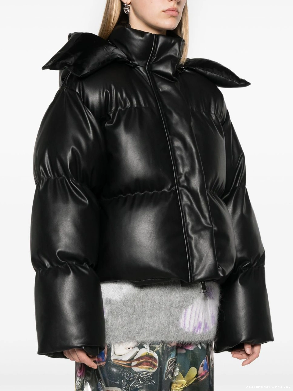 Affordable faux-leather McCartney Stella puffer jacket Women 0824